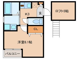 Ｍスマート姪浜の物件間取画像